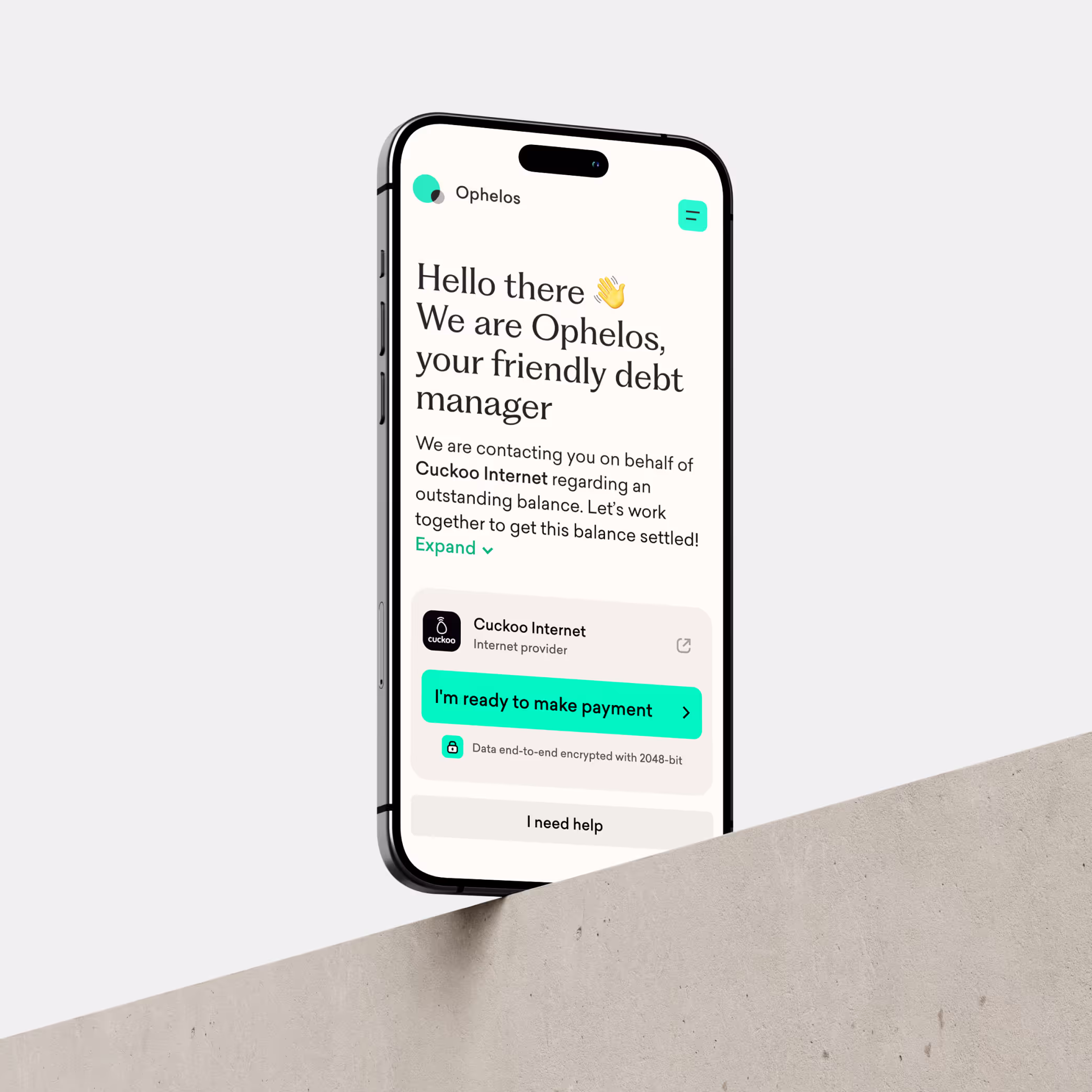 Ophelos case study preview — branding, website, and mobile app