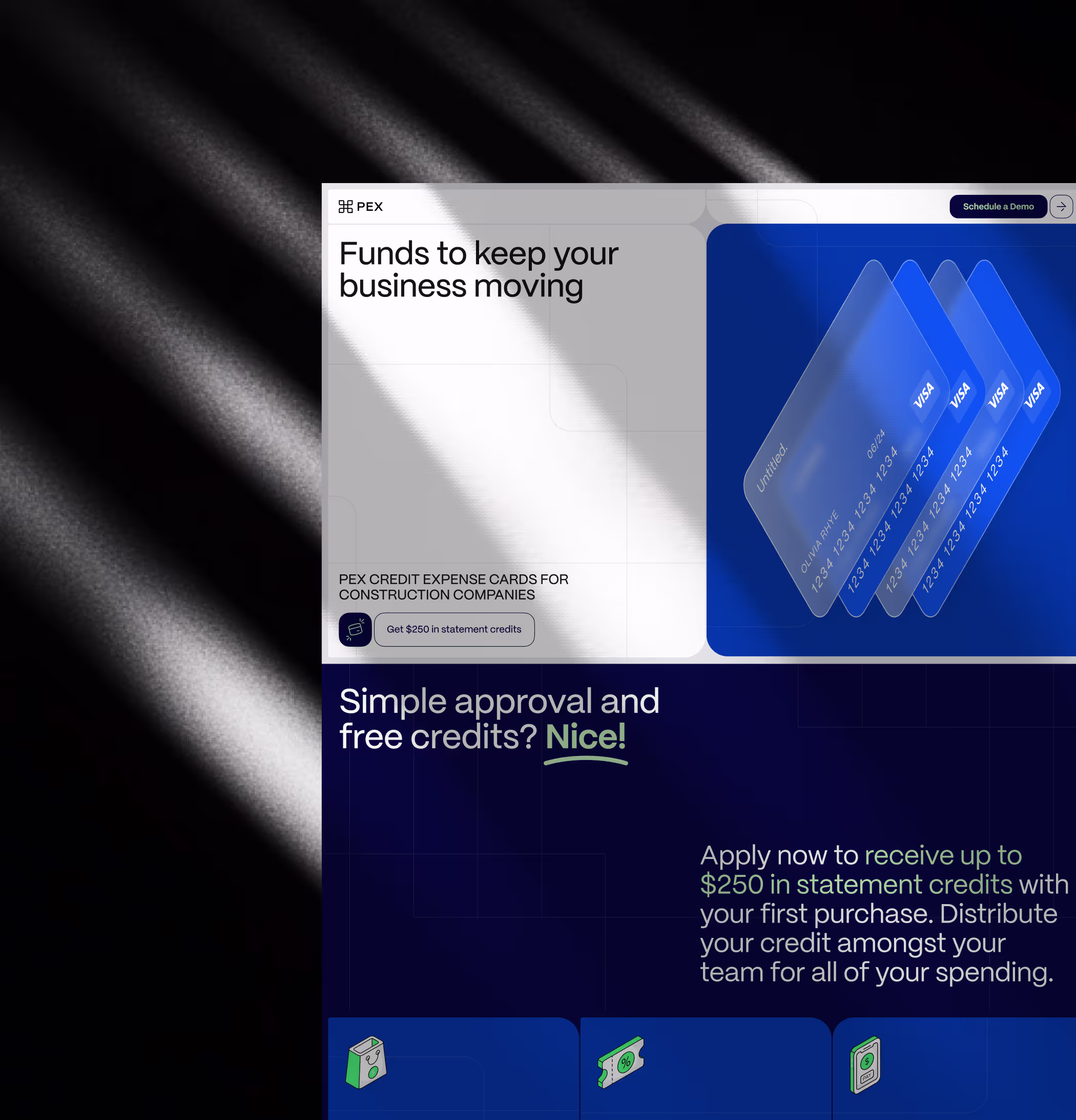 Pex case study preview — web design for a US product